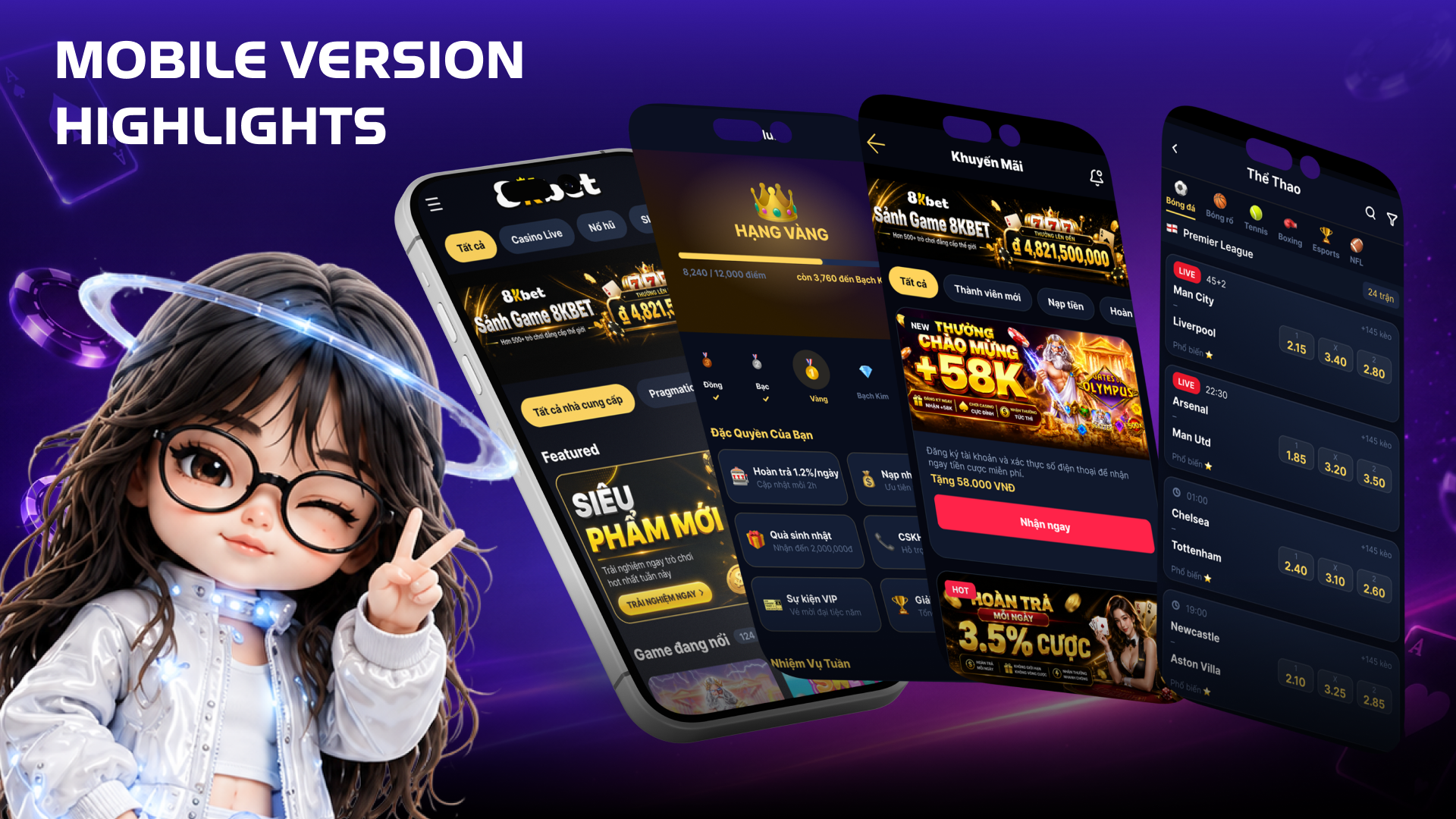 Mobile version highlights